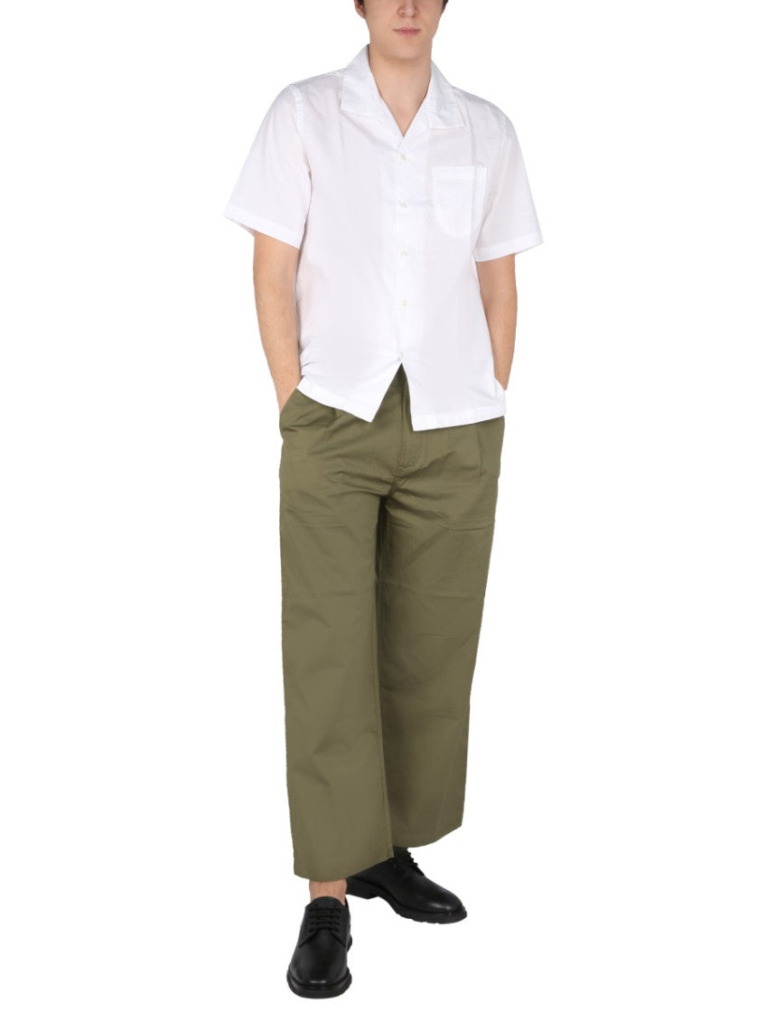 White Relaxed Solid Shirt 2