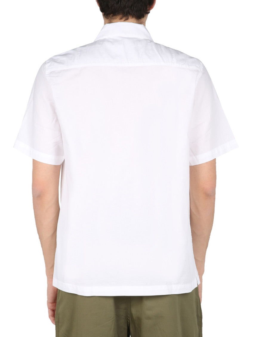 White Relaxed Solid Shirt 3