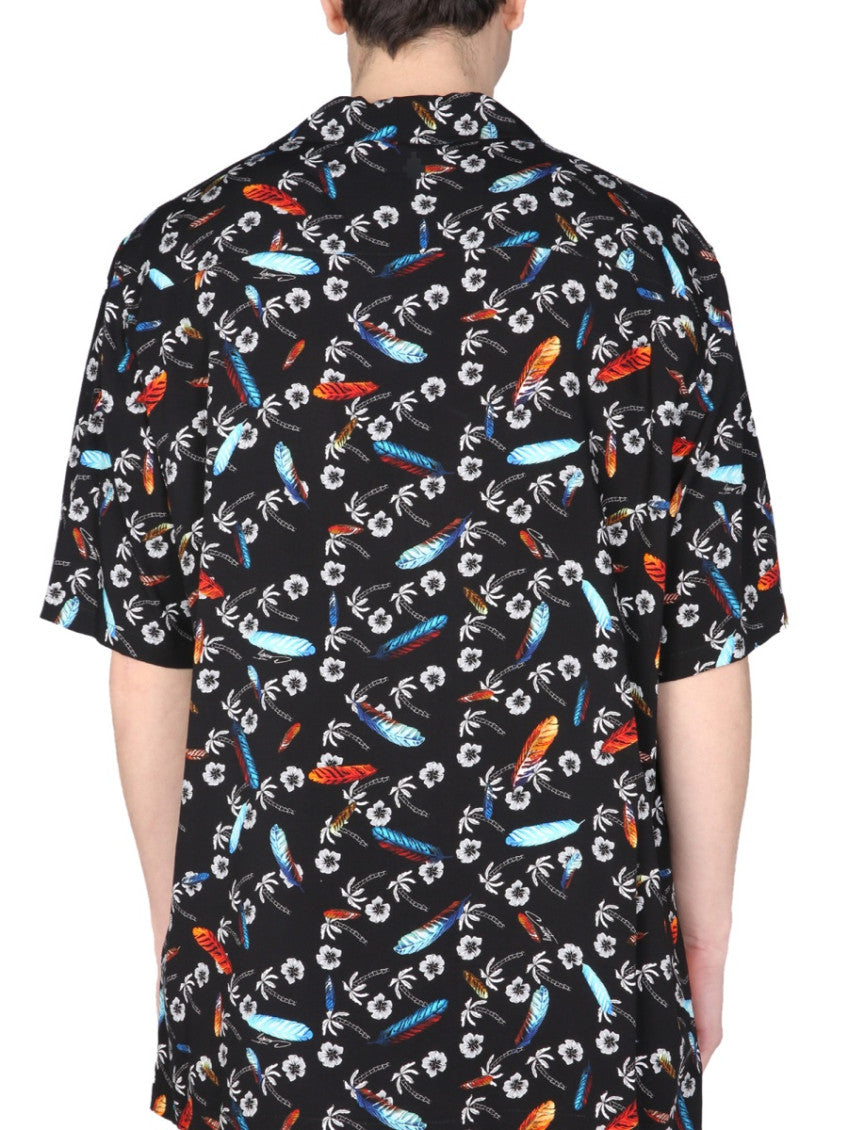 Black Relaxed Printed Shirt 3