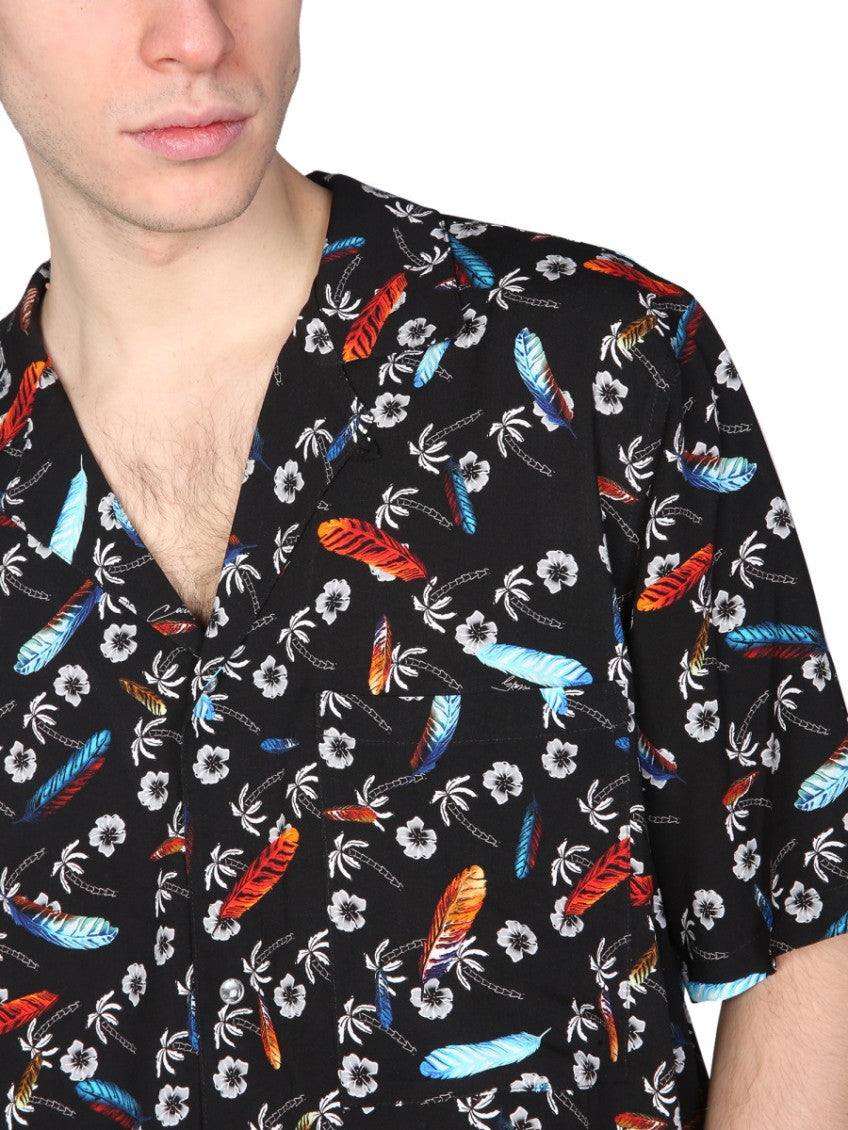 Black Relaxed Printed Shirt 4