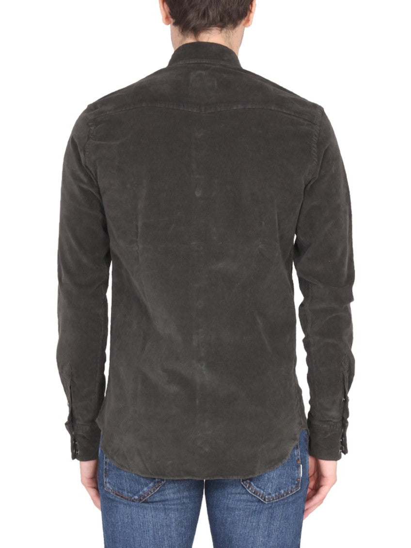Dark Brown Solid Shirt 3