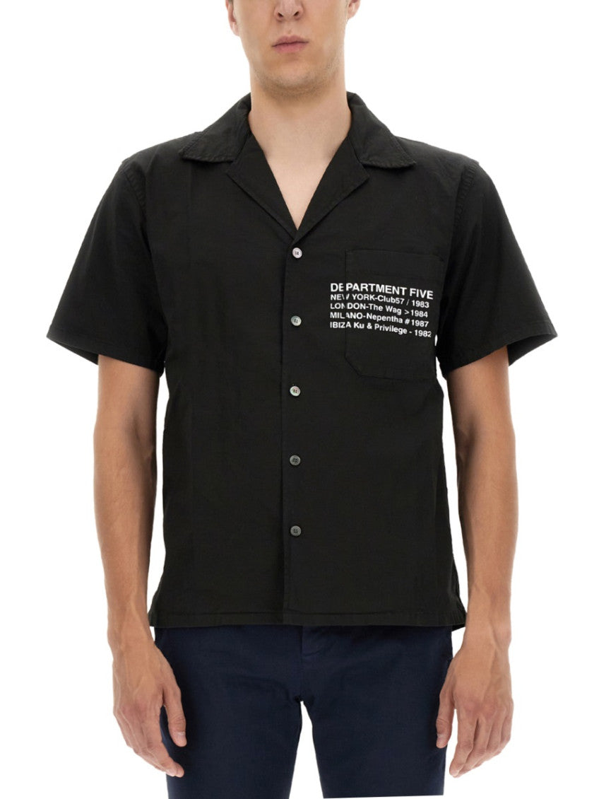 Black Regular Logo Shirt 1