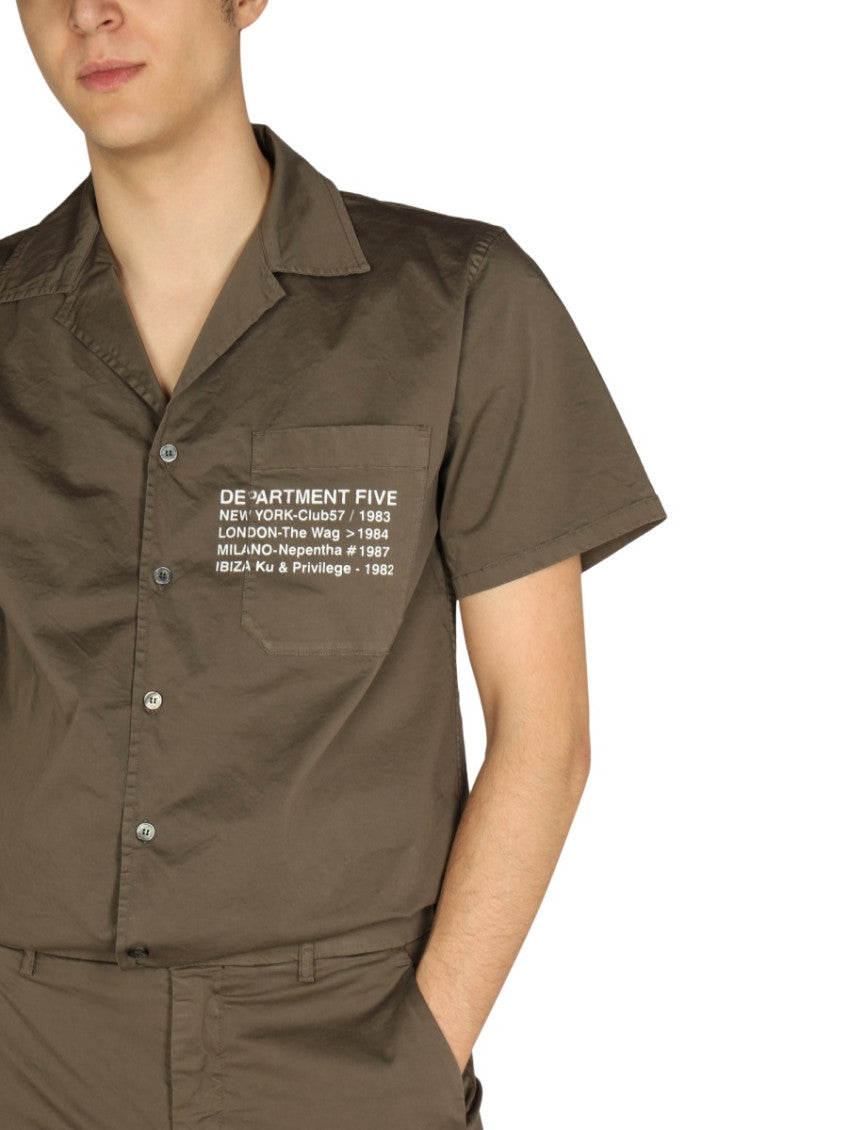 Brown Regular Logo Shirt 4