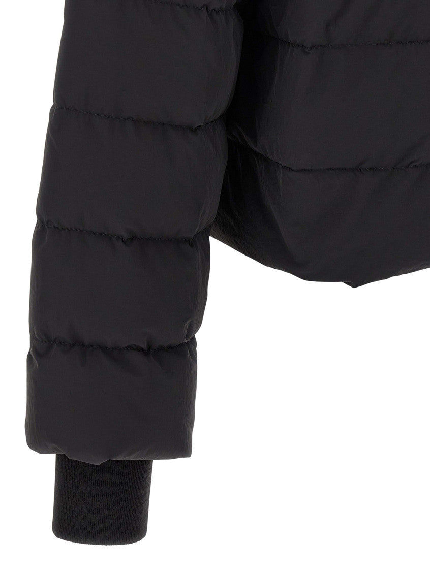 Black Quilted Hood Jacket 4