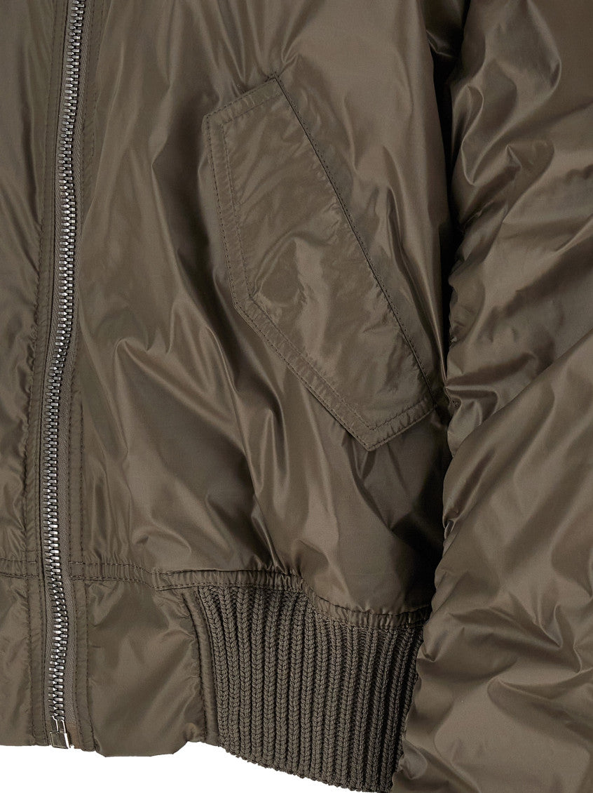 Grey Solid Bomber Jacket 4