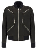Black Solid Bomber Jacket 1