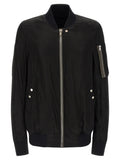 Black Solid Bomber Jacket 1
