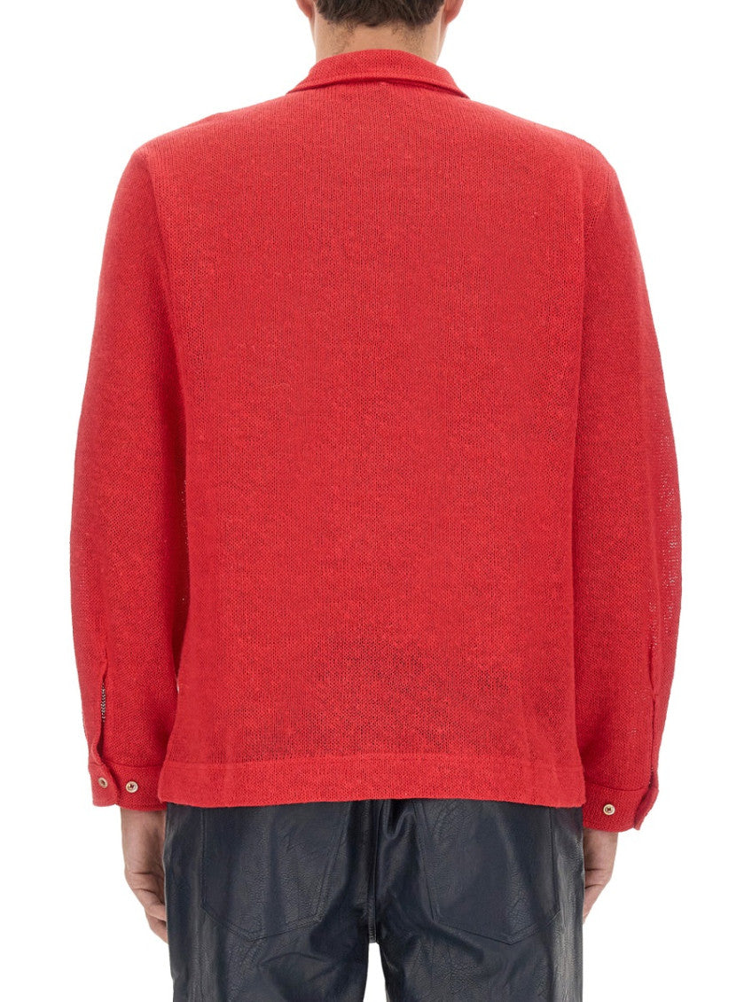 Red Regular Solid Shirt 3