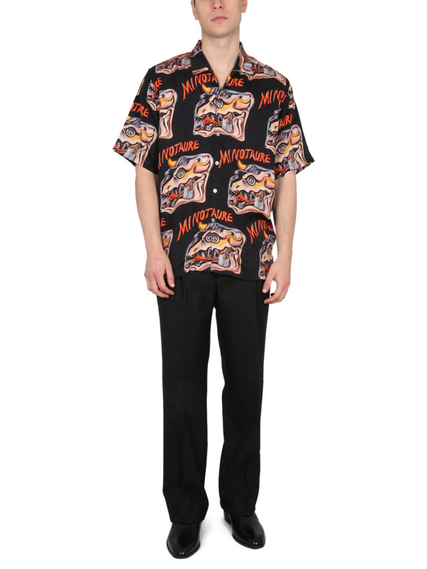 Black Relaxed Graphic Shirt 2