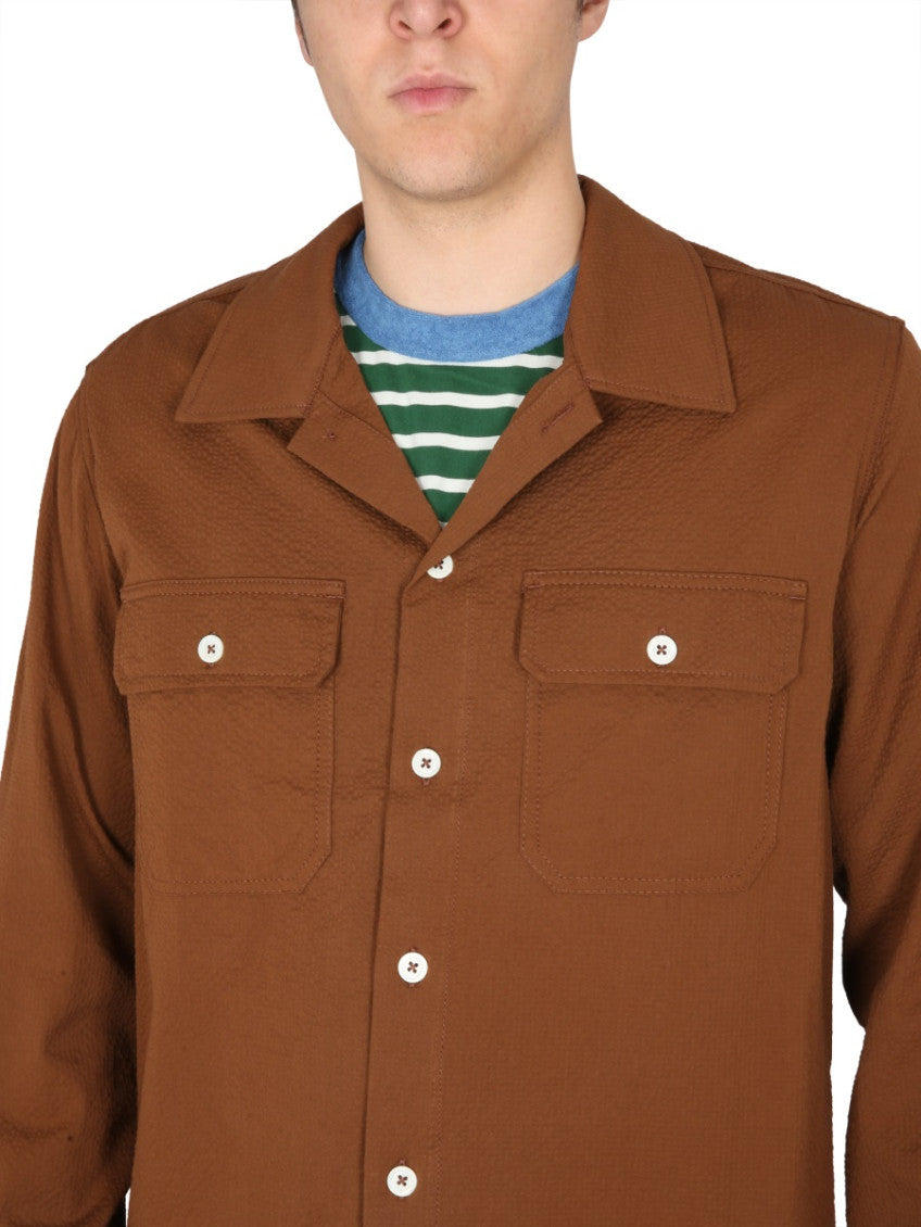 Brown Regular Solid Shirt 4