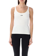 White Logo Round Neck Top 1