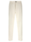 White Loose Pleated Pants 1