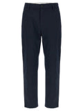 Blue Slim Flat Front Pants 1