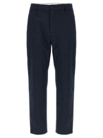 Blue Slim Flat Front Pants 1