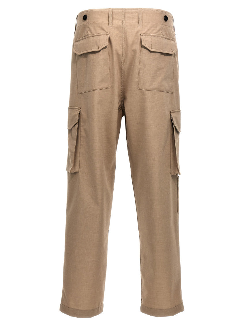 Beige Regular Cargos Pants 2