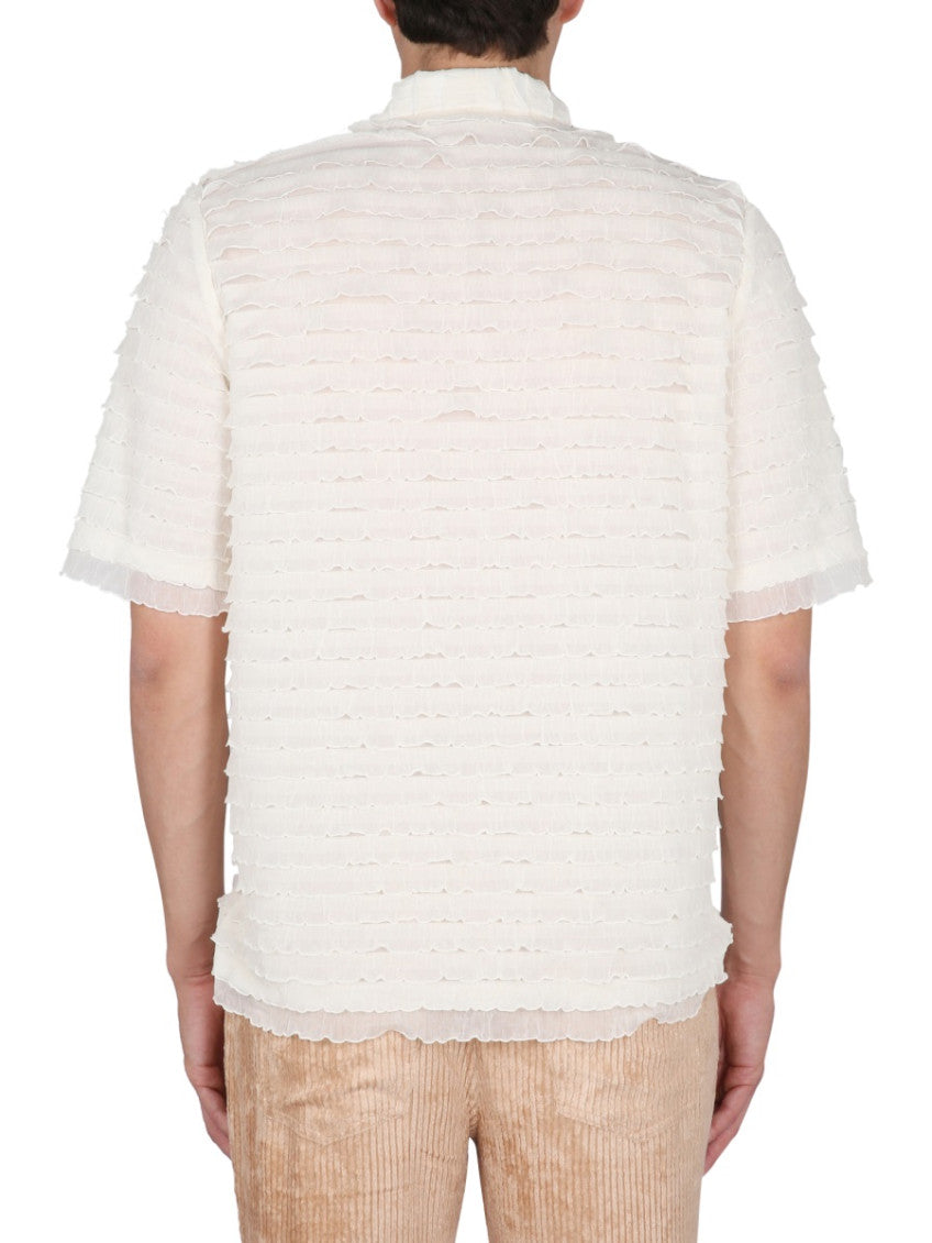 White Regular Textured Shirt 3