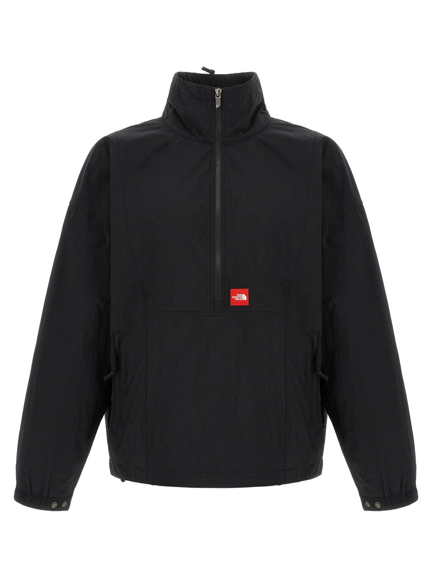 Black Solid Logo Jacket 1