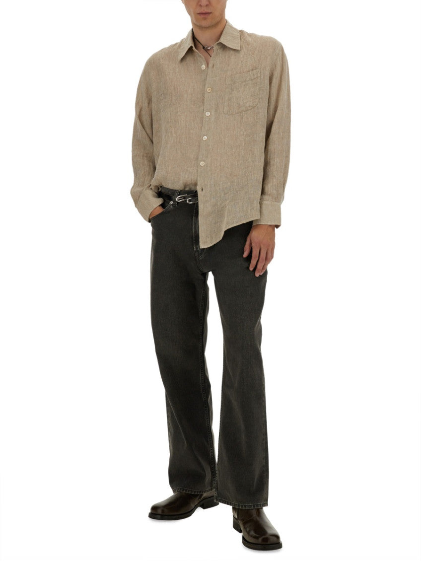 Beige Relaxed Solid Shirt 2