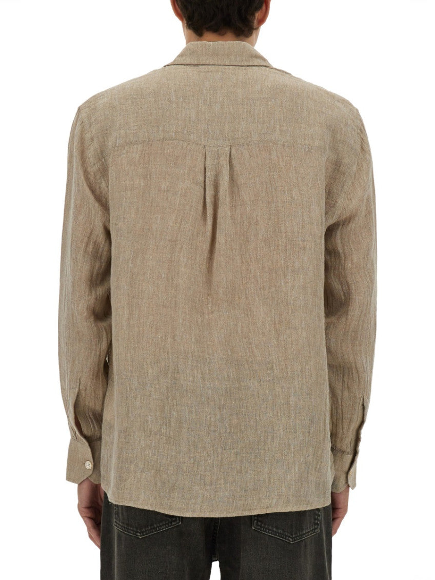 Beige Relaxed Solid Shirt 3