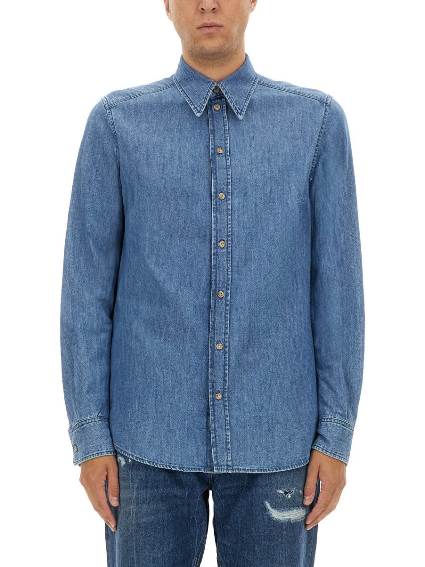 Denim Regular Solid Shirt 1