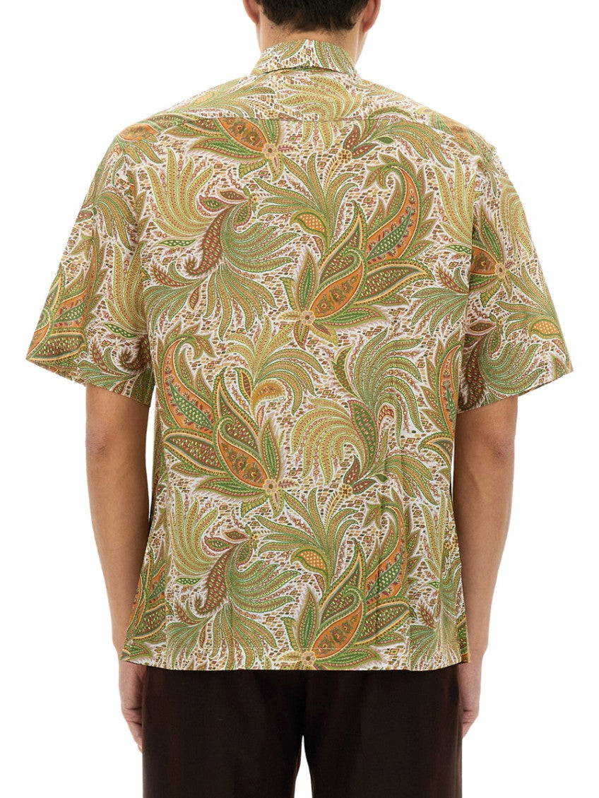 Green Regular Paisley Shirt 3