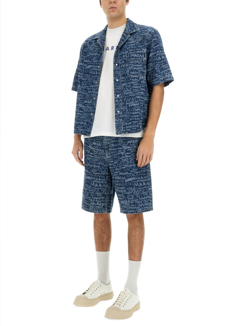 Denim Regular Logo Shirt 2