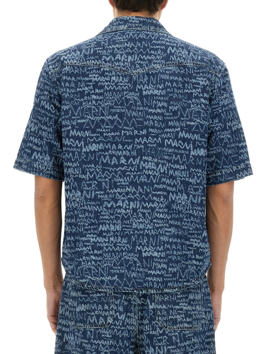 Denim Regular Logo Shirt 3