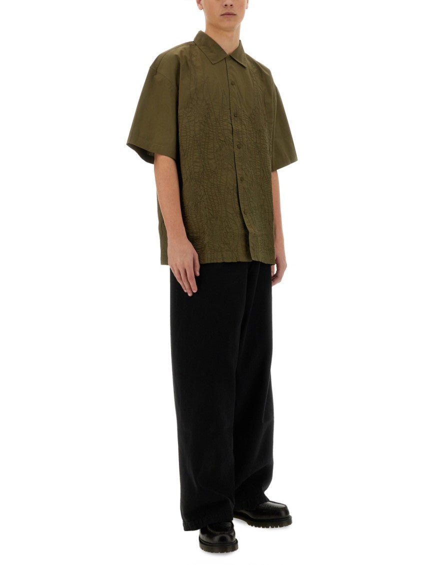 Olive Embroidered Shirt 2