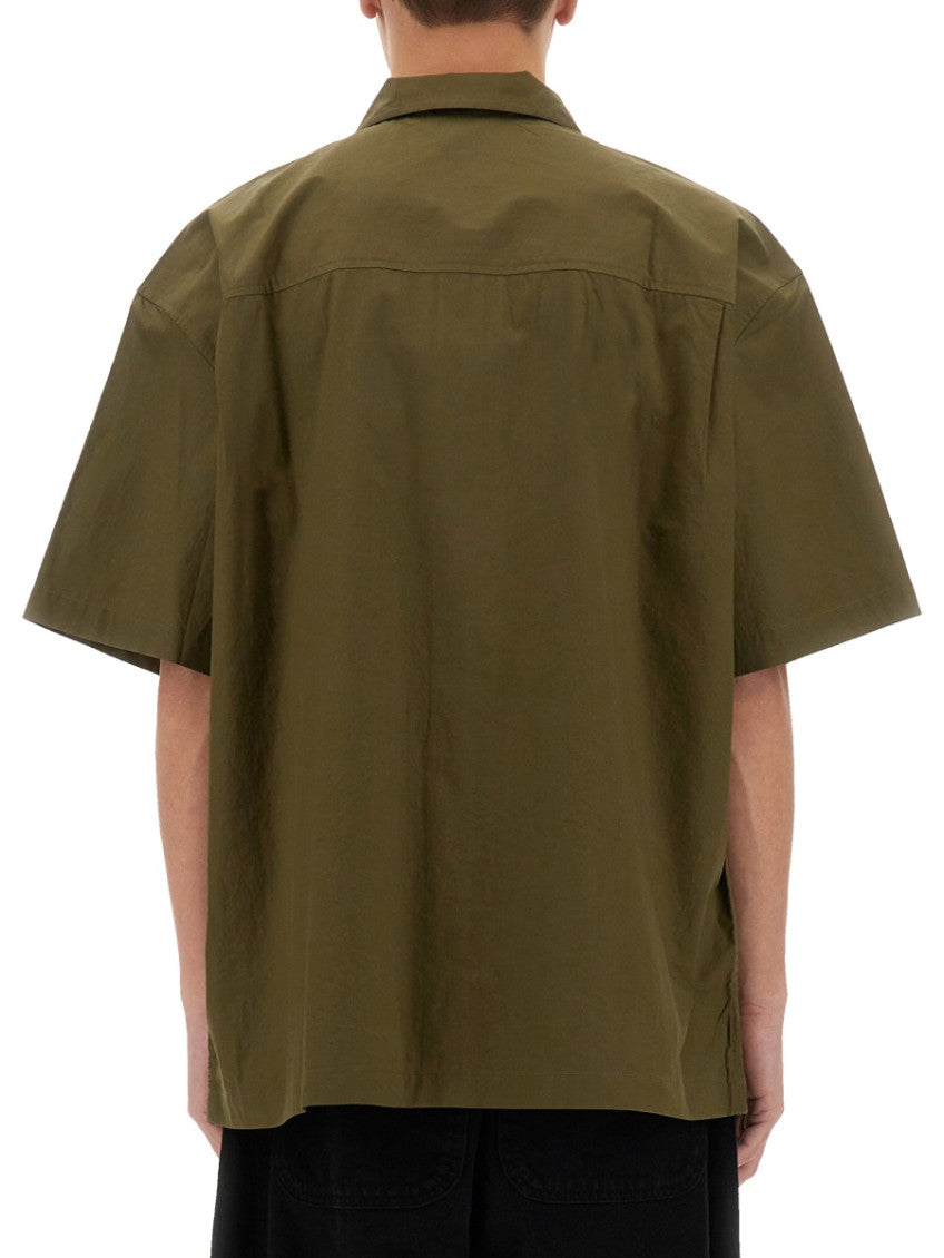 Olive Embroidered Shirt 3