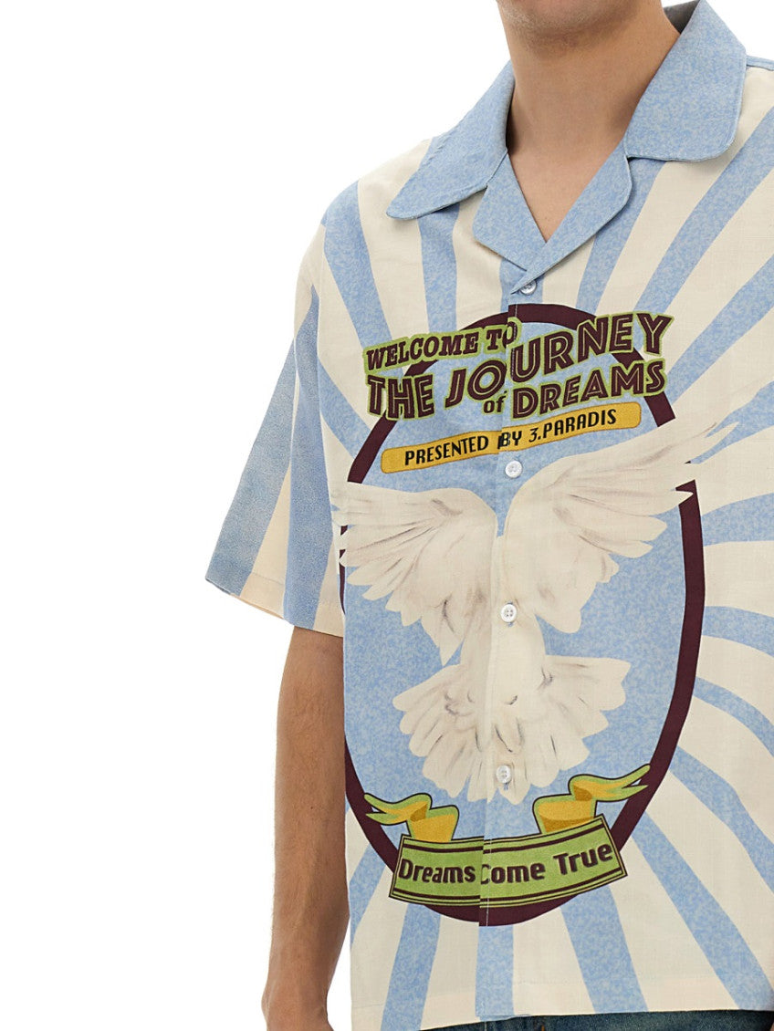 Sky Blue Graphic Shirt 4