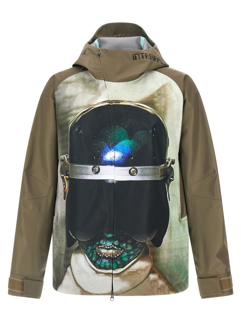 Multicolor Graphic Hood Jacket 1