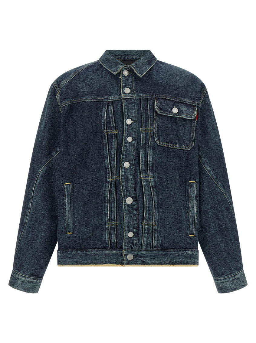 Blue Shirt Collar Jacket 1