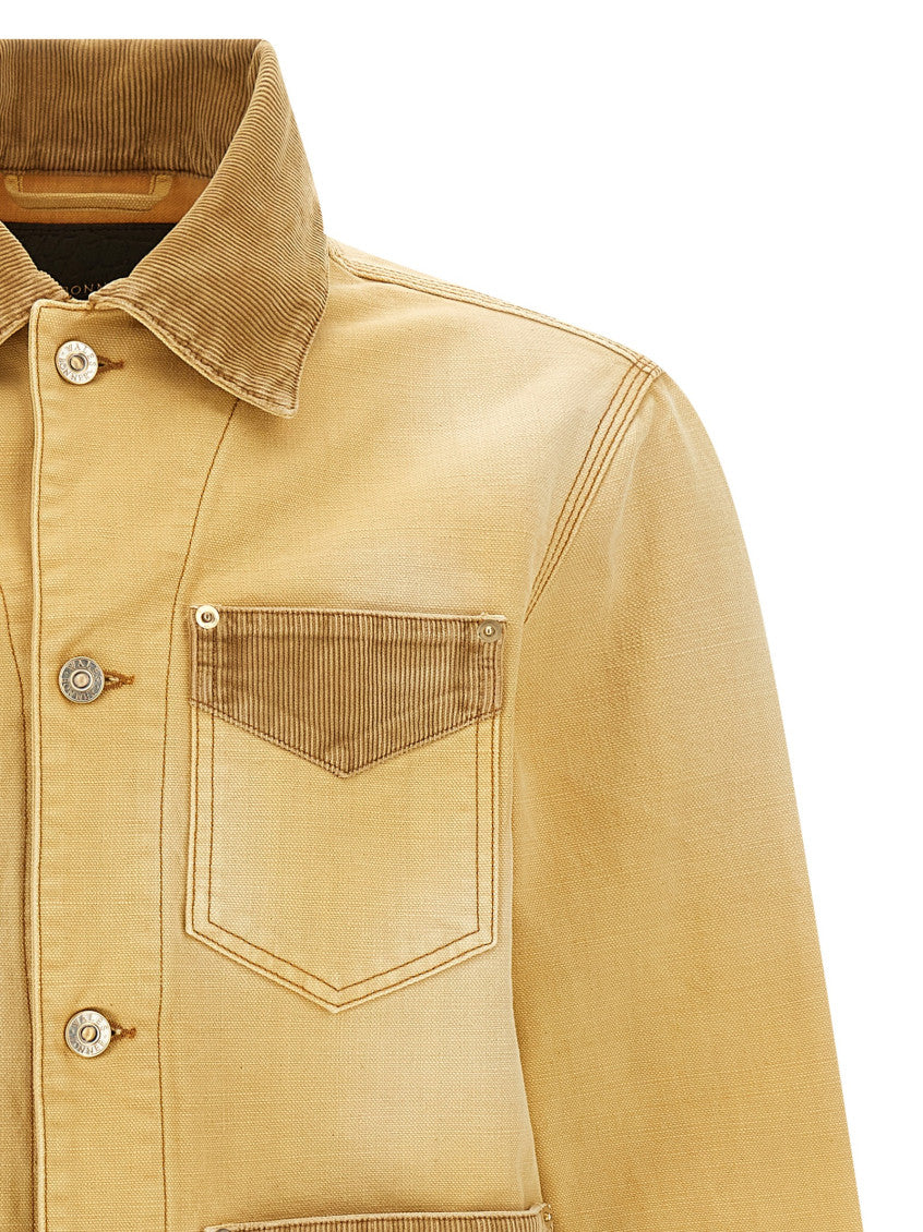 Beige Shirt Collar Jacket 3