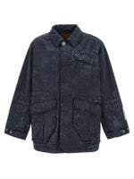 Navy Blue Shirt Collar Jacket 1