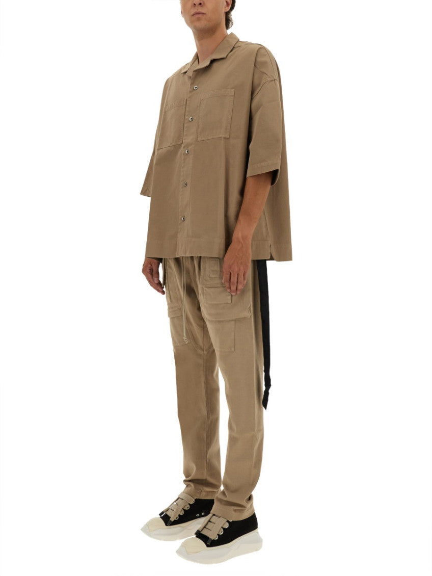 Brown Oversized Solid Shirt 2