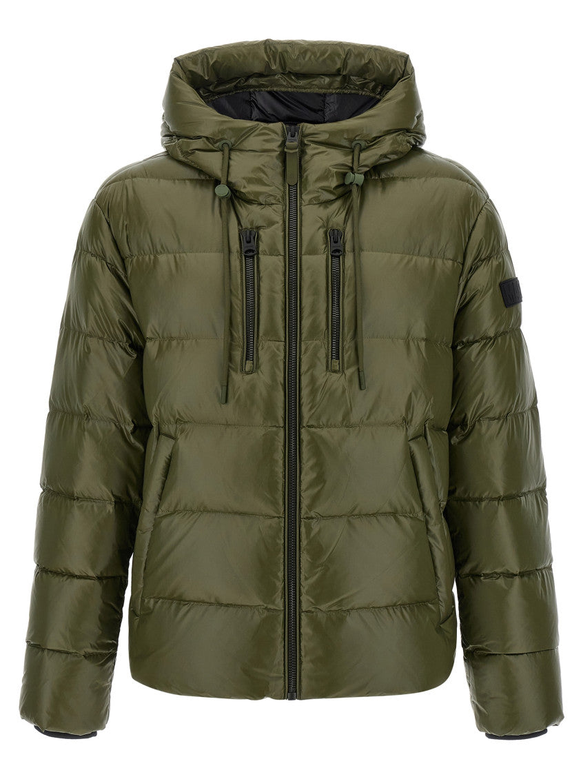 Green Quilted Hood Jacket 1