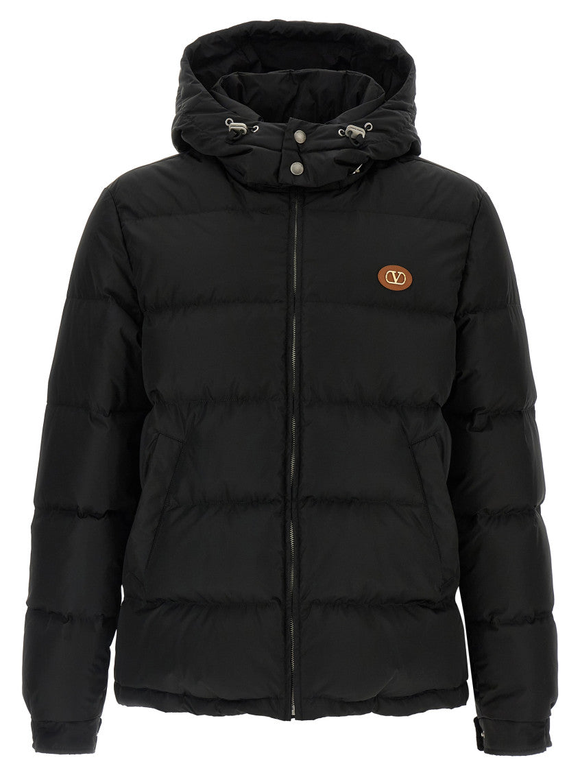 Black Logo Hood Jacket 1