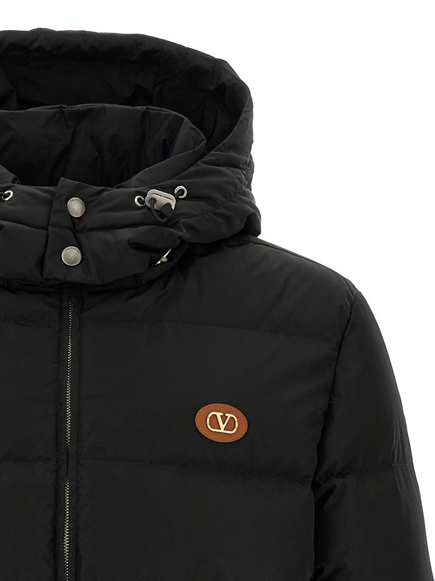 Black Logo Hood Jacket 4