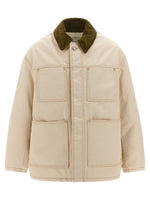 Beige Solid Jacket 1