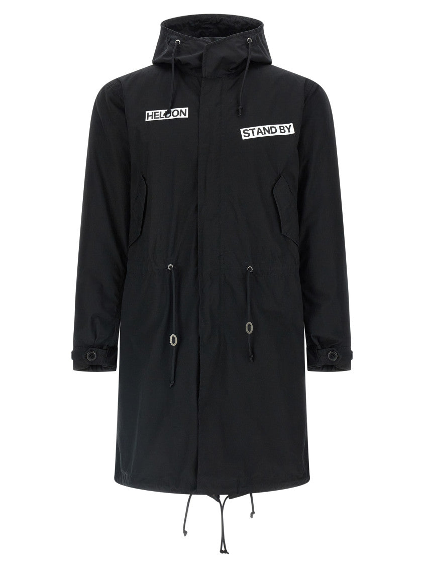 Black Graphic Hood Jacket 1