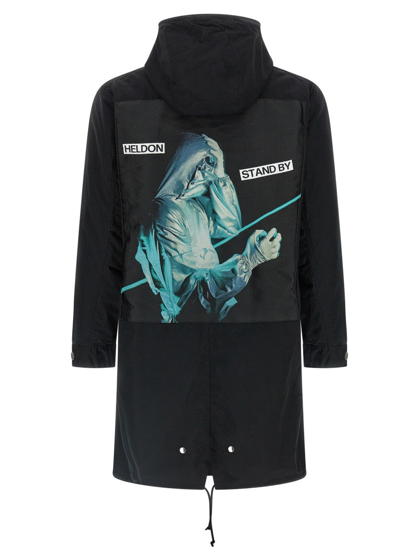 Black Graphic Hood Jacket 2