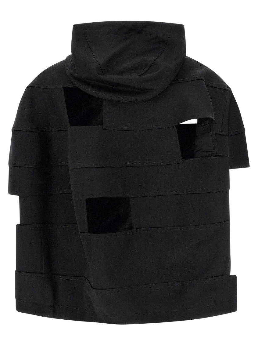 Black Solid Hood Jacket 2