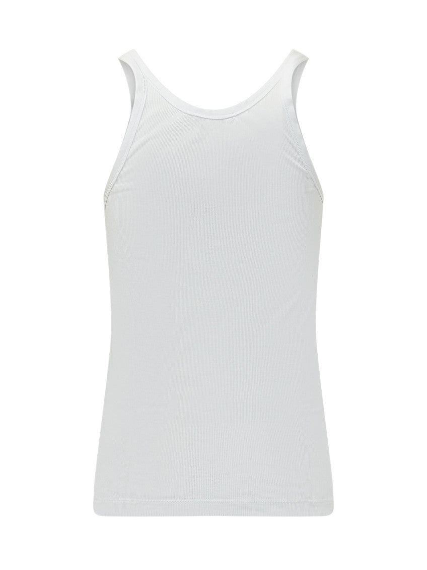 White Round Neck Tank Top 2