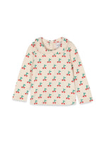 White baby cherry all over collar t-shirt 1