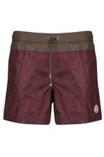Maroon Logo Swim Shorts 1
