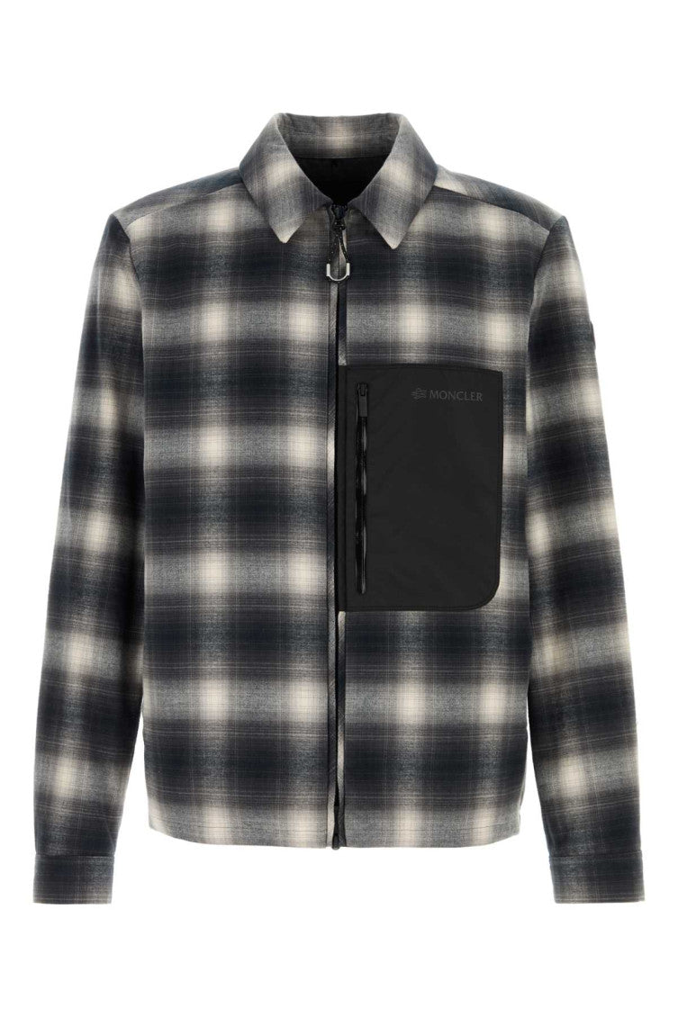 Black Check Shirt Jacket 1