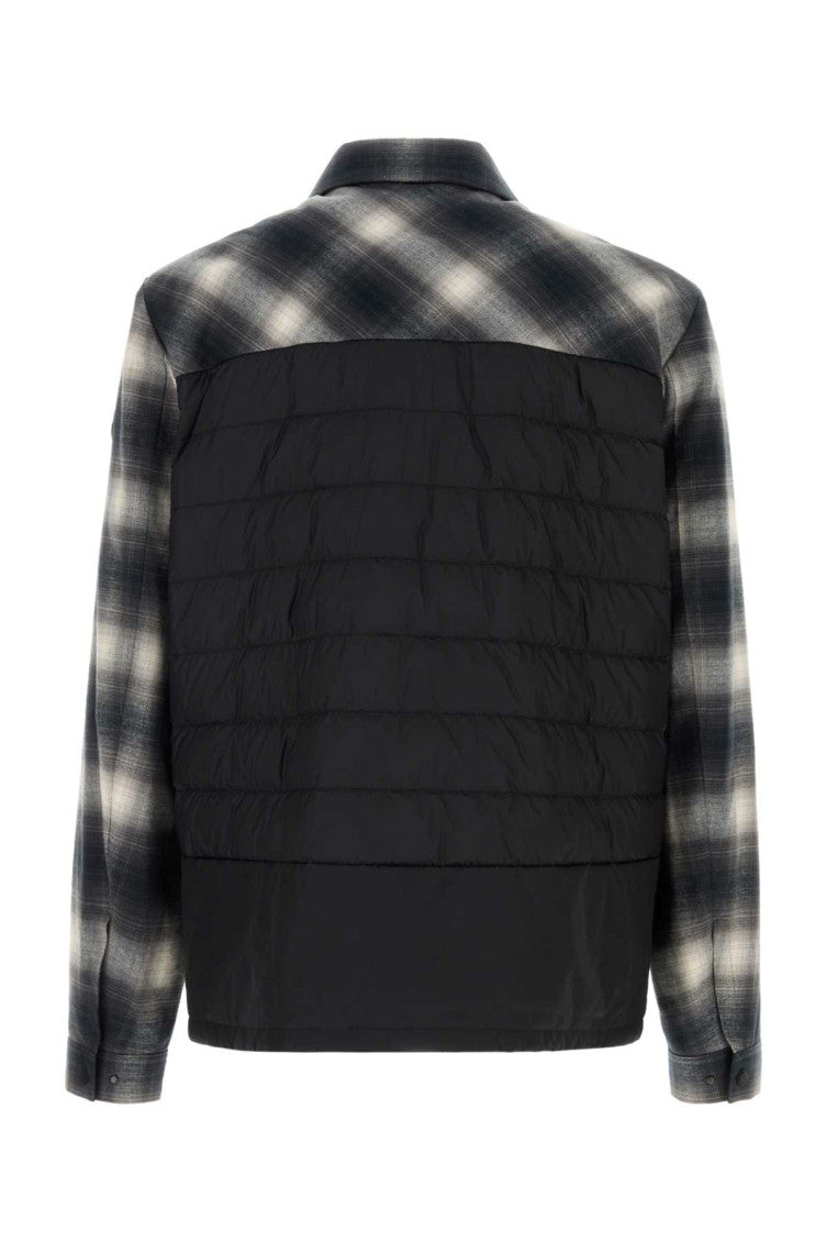 Black Check Shirt Jacket 2