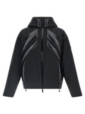 Black Solid Hood Jacket 1