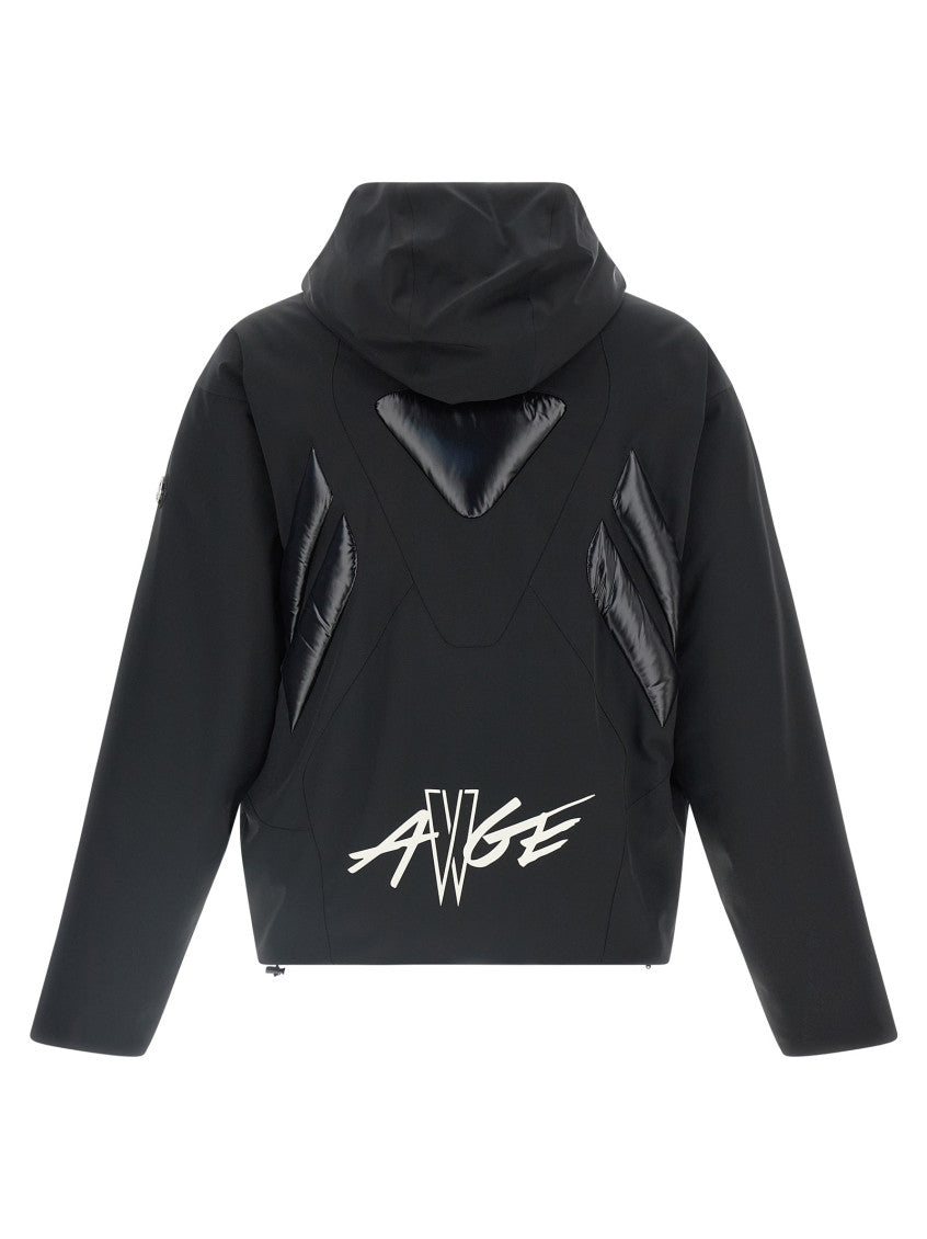Black Solid Hood Jacket 2