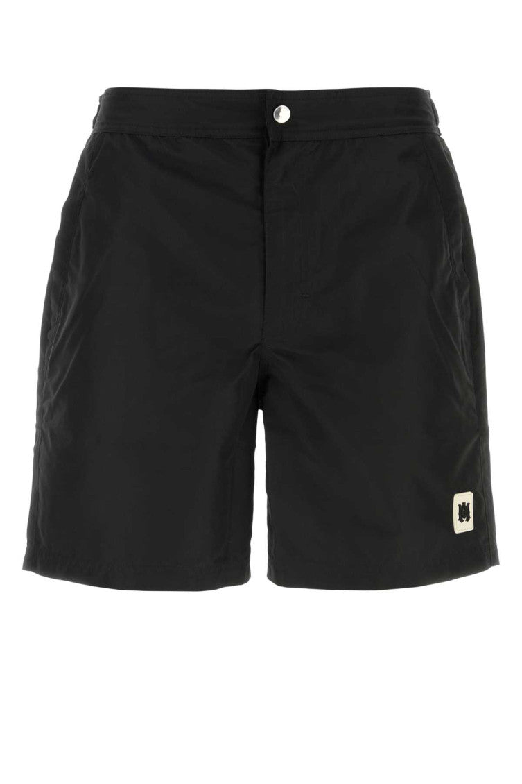Black Logo Swim Shorts 1